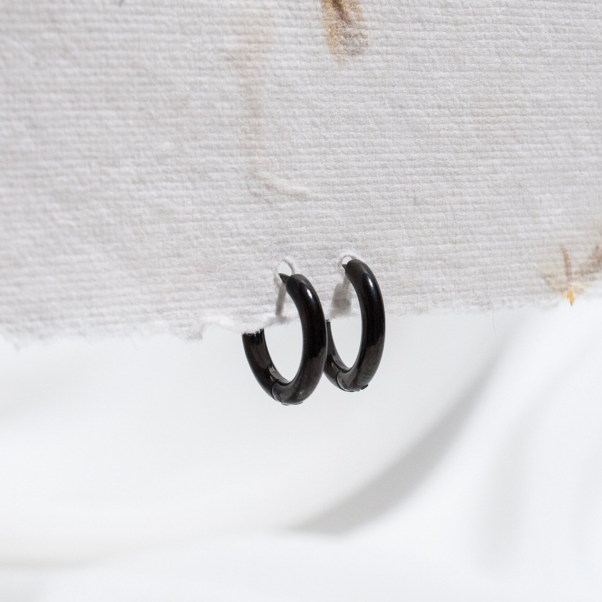 Pair Huggie Hoop Earrings, Gold Earrings, Silver Earrings, Small Large Hoops, Everyday Earrings, Dainty Jewellery