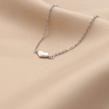 Sterling Silver Tiny Heart Bracelet