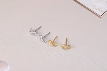 Sterling Silver Swirl Stud Earrings